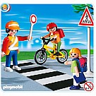 Playmobil 4328 School Crossing Guard With Kids