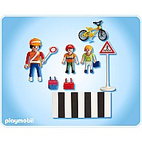 School Crossing Guard with Kids