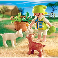 Playmobil 4674 Girl with Baby Goats