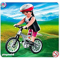 Woman On Mountain Bike