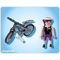 Woman On Mountain Bike