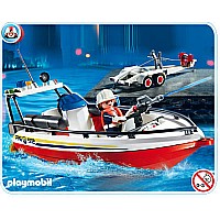 Playmobil Fire Boat with Trailer