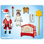 Little Angel and Santa Claus With Organ