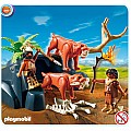 Saber-toothed Cat With Cavemen