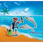 Dolphin Trainer with Dolphins