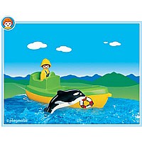 Fishing Boat with Whale