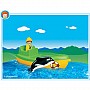 Playmobil 1.2.3 Fishing Boat with Whale 6739