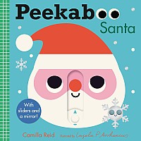 Peekaboo: Santa: (An Interactive Board Book for Babies & Toddlers with Mirror & Sliders to Push, Pull, or Turn. Cute Christmas