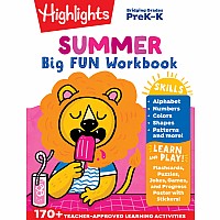 Summer Big Fun Workbook Bridging Grades P & K: Prep for Kindergarten Summer Activity Book, PreK to Kindergarten Summer Workbook