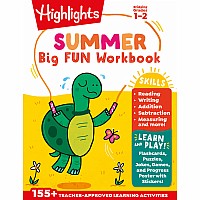 Summer Big Fun Workbook Bridging Grades 1 & 2: Summer Learning Prep for Spelling, Reading Comprehension, Language Arts and More