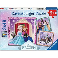 Disney Frozen 3x49pc Puzzles