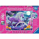 100 Piece Puzzle, Glitter Unicorn