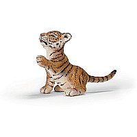 Tiger cub, playing