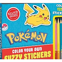 Pokémon Color Your Own Fuzzy Stickers