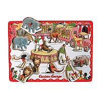 Peg Puzzle-Curious George