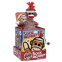 Sock Monkey Jack In The Box