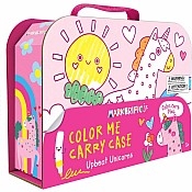 Markerific Jr.: Upbeat Unicorns: Color Me Carry Case with coloring book, stickers, markers and pencil case!