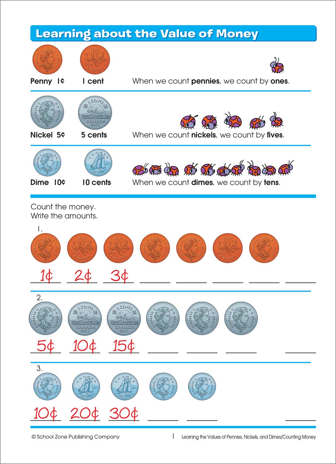 Time, Money & Fractions 12 Canadian Edition Deluxe Workbook Kool & Child