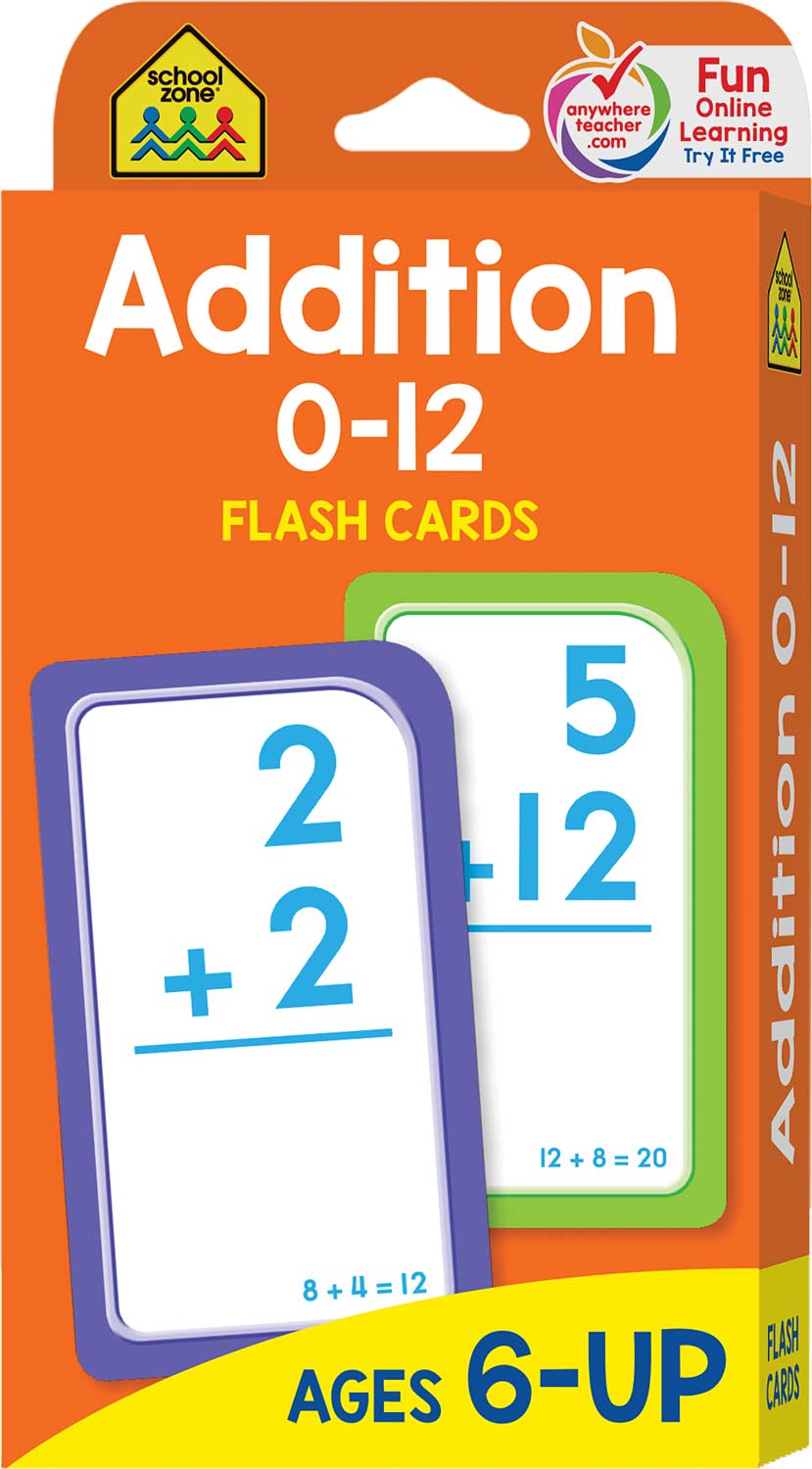 Addition Flash Cards | Math Flash Cards by School Zone - Raff and Friends