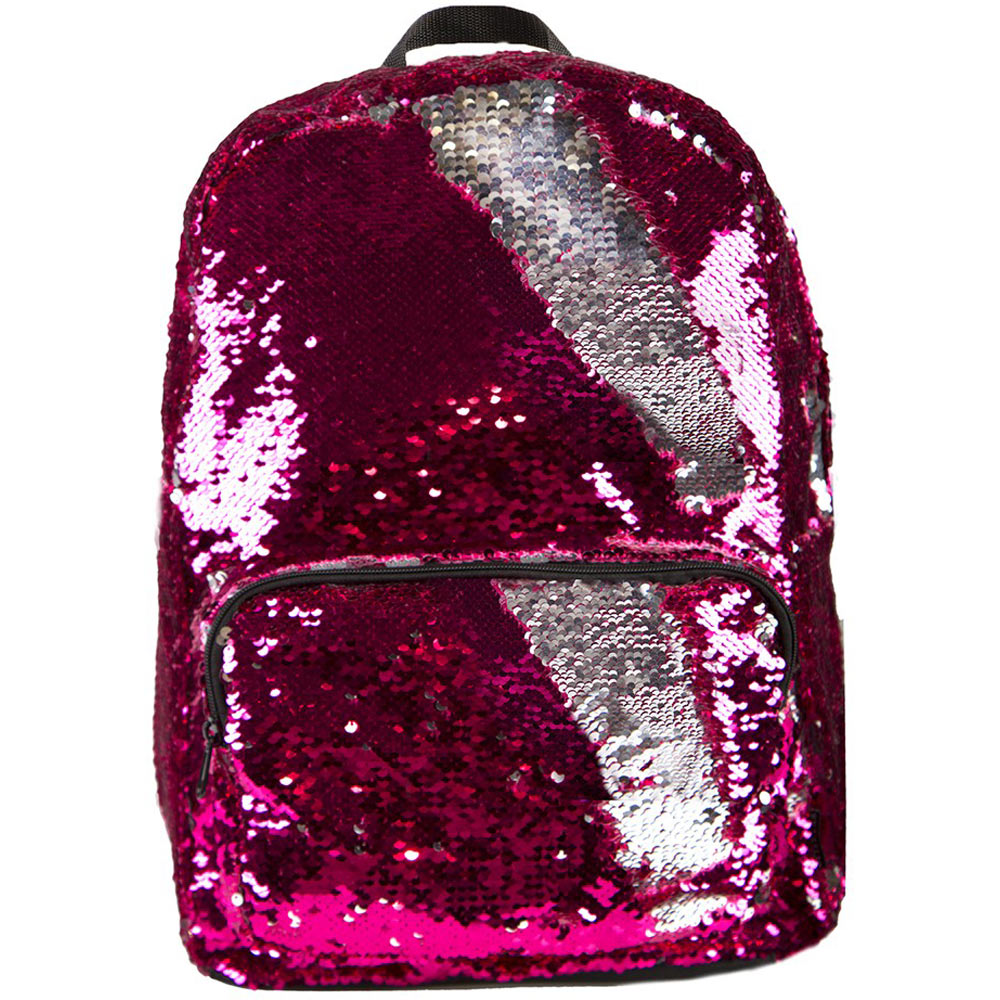 Pink/Silver Magic Sequin Mini Backpack - Tom's Toys