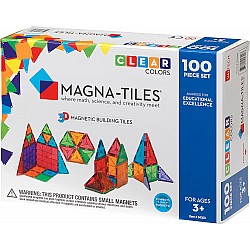 Magna-Tiles™ Clear Colors 100 Piece Set