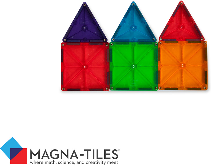 Magna-Tiles® Clear Colors 32 Piece Set - Toys Unique