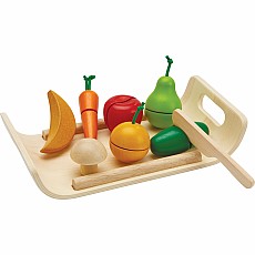 Assorted Wooden Fruit & Vegetables Set