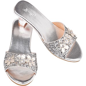 Souza Mariona Silver High Heel Slipper, size 10/11