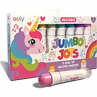 Jumbo Jots 8 Dual Tip Unicorn Markers