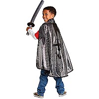 Knight Glitter Cape- Silver