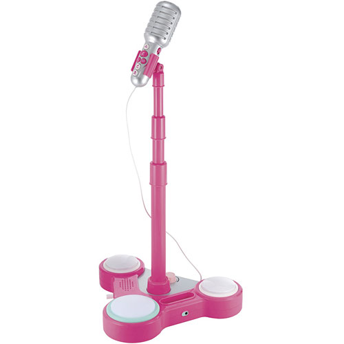pink microphone stand
