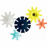 Cogs Water Gears Bath Toy – Navy/Yellow