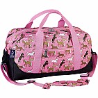 Horses in Pink Duffel Bag