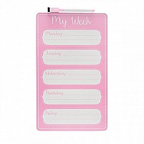 Pink Weekly Planner Dry Erase