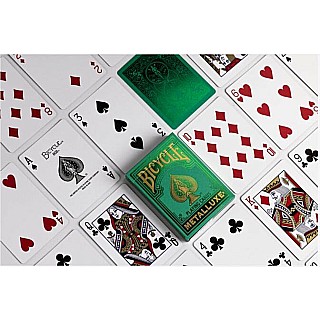 Playing Cards: Bicycle: Metalluxe Green