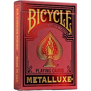 Playing Cards: Bicycle: Metalluxe Red