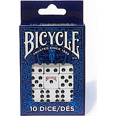 Dice (6 sided) Bicycle White-Black