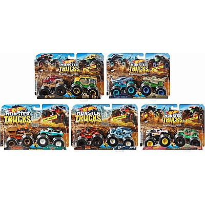 Hot Wheels: Monster Trucks: Demo Doubles 2-Pack (assorted)