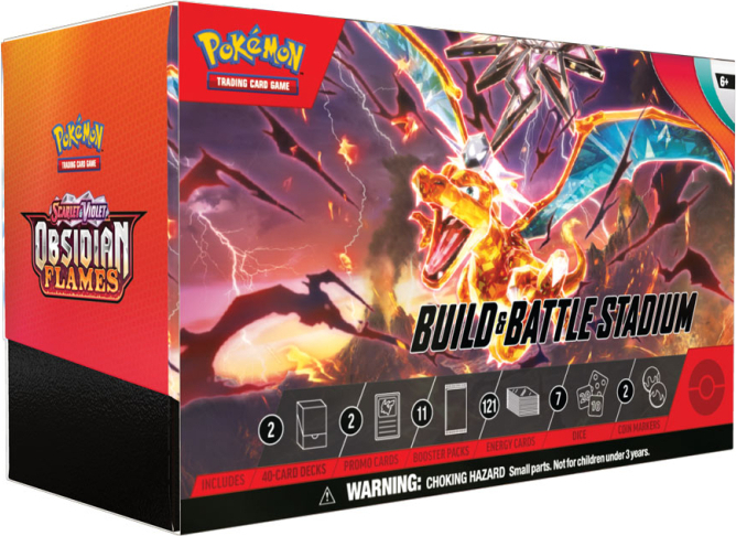 Pokemon TCG - Scarlet and Violet 3 - Obsidian Flames - Build and Battle Stadium