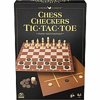 Cardinal Classics: Chess, Checkers, Tic Tac Toe