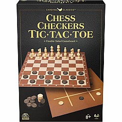 Cardinal Classics: Chess, Checkers, Tic Tac Toe