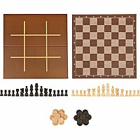 Cardinal Classics: Chess, Checkers, Tic Tac Toe