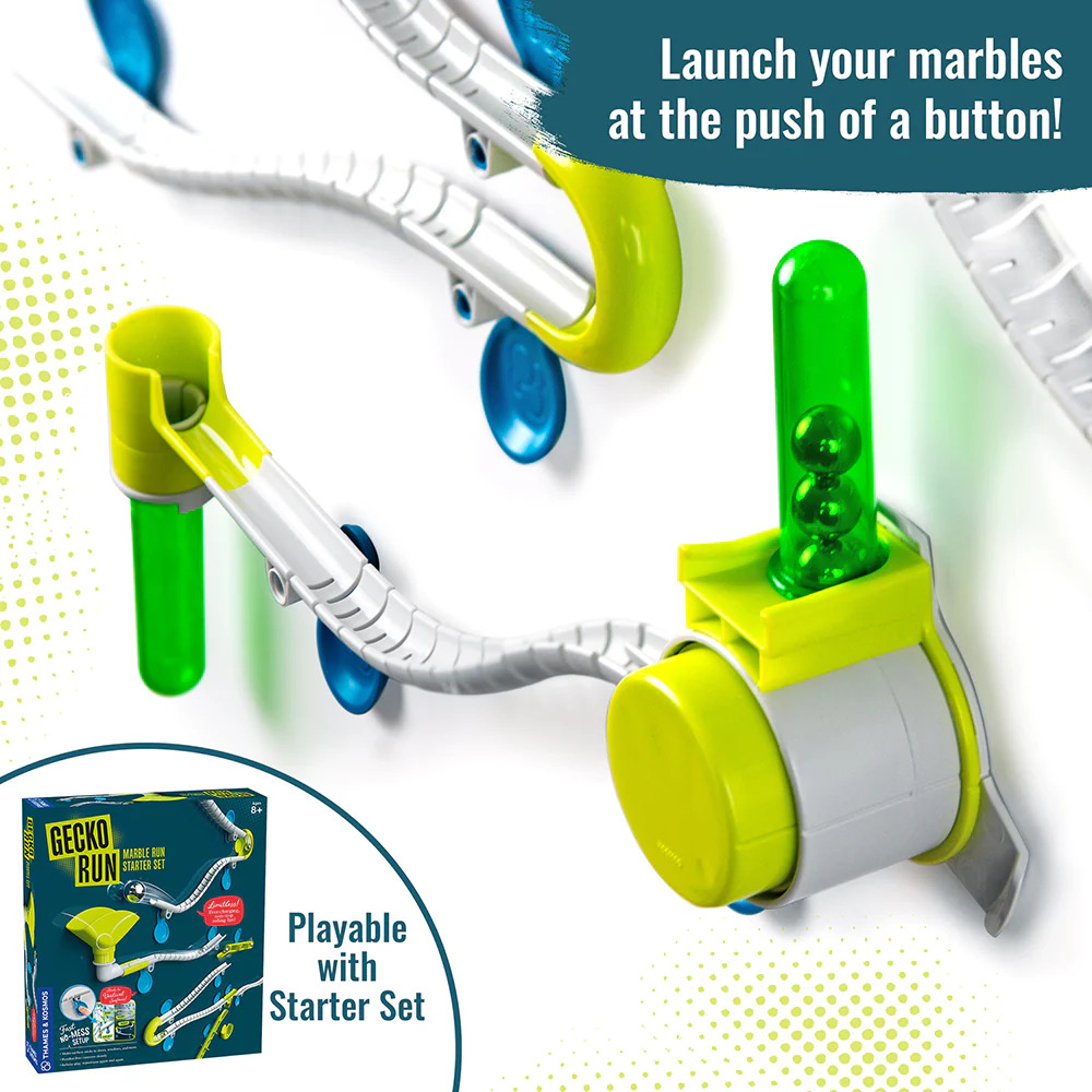 Gecko Run: Marble Run Rapid-Fire Launcher Expansion Pack