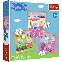 Puzzle: Peppa Pig's Inventive 3in1 20/36/50 Piece