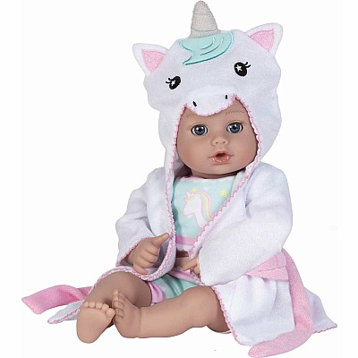 BathTime Unicorn Baby Doll, Doll Clothes & Accessories Set