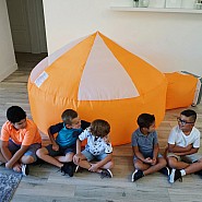 Inflatable Fort: Creamsicle Orange
