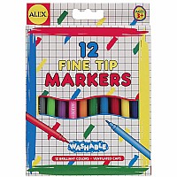 Washable Fine TIP Markers (12)