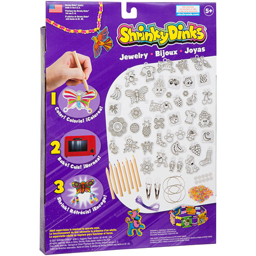 NEW Alex Toys Shrinky Dinks Craft Kit Peace Sign & Love Girl's Jewelry &  Holder