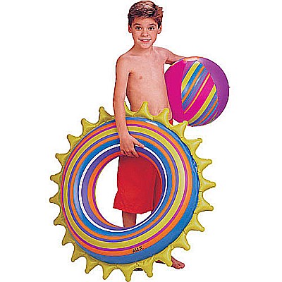 Spiky Tube and Beach Ball