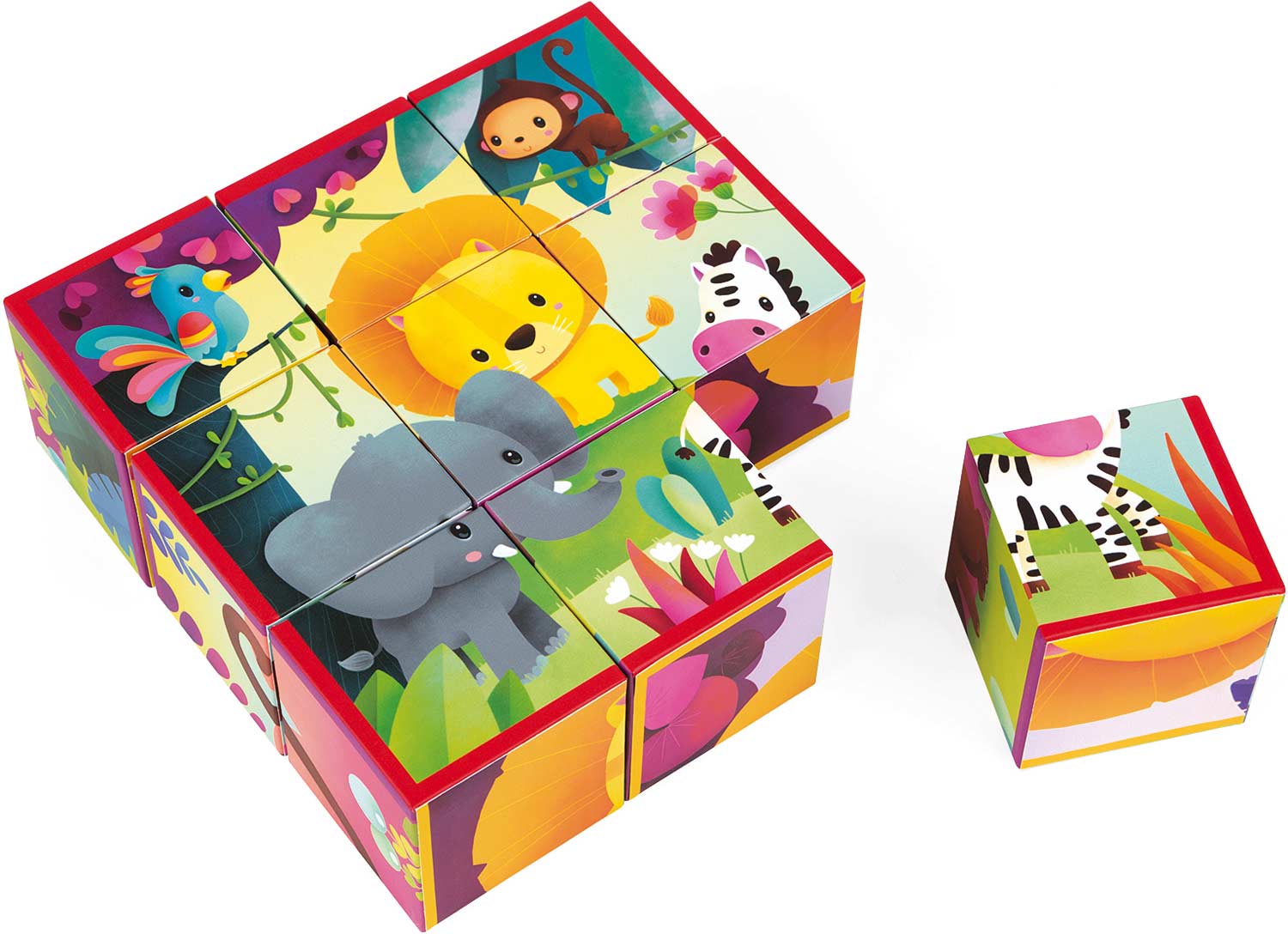 Jungle Animals Puzzle Blocks - Grand Rabbits Toys in Boulder, Colorado